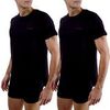 T-shirt Pierre Cardin Lot de 2 t-shirts homme col rond avec broderie sur la poitrine