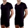 T-shirt Pierre Cardin Lot de 2 t-shirts homme en col v avec broderie sur la poitrine