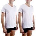 T-shirt Pierre Cardin Lot de 2 t-shirts homme en col v avec broderie sur la poitrine