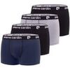 Boxers Pierre Cardin Lot de 4 boxers homme en coton Basic Noir