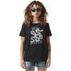 T-shirt Von Dutch T-shirt femme en acid wash avec print en coton Snake