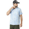 Chemise Von Dutch Chemise homme Chambray imprim&eacute; fleurs en coton Bleu