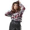Chemise Von Dutch Chemise femme &agrave; carreaux tiss&eacute;s en coton Woven Checks Rouge