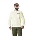 T-shirt Von Dutch T-shirt homme &agrave; manches longues stretch avec print dos Hiro Beige Grenoble