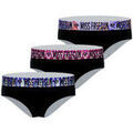 Culottes & autres bas
sur Grenoble : Boxers Freegun Lot de 3 culottes femme en coton Ethnik Noir