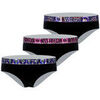 Boxers Freegun Lot de 3 culottes fille en coton Ethnik Noir