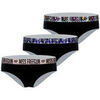 Boxers Freegun Lot de 3 culottes fille en coton Ethnik Noir