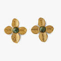 Boucles d'oreille sur Grenoble : Boucles oreilles Lollipops Boucles d'oreilles fleur avec pierre Acier