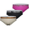 Boxers Freegun Lot de 3 culottes fille en coton Bestial Rose