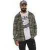 Chemise Von Dutch Surchemise homme manches longues &agrave; carreaux en coton Marvin Kaki