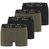Boxers Fila Lot de 4 boxers homme en coton uni Kaki