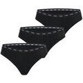 Culottes & autres bas
sur Grenoble : Strings Fila Lot de 3 strings femme uni Noir