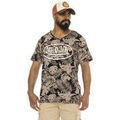 T-shirt Von Dutch Tee-shirt homme en coton imprim&eacute; Ron Gris Grenoble