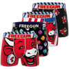 Boxers Freegun Lot de 4 boxers homme en coton la Vache qui Rit Rouge
