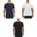 Tee-shirts sur Grenoble : T-shirt Pierre Cardin Lot de 3 T-shirts homme en coton uni col rond imprim&eacute; poitrine Bleu