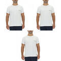 Tee-shirts sur Grenoble : T-shirt Pierre Cardin Lot de 3 T-shirts homme en coton uni col rond imprim&eacute; poitrine Blanc