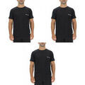 Tee-shirts sur Grenoble : T-shirt Pierre Cardin Lot de 3 T-shirts homme en coton uni col rond imprim&eacute; poitrine Noir