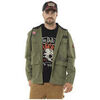 Veste Von Dutch Veste militaire homme en molton et capuche d&eacute;tachable Revolt Kaki