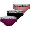 Boxers Freegun Lot de 3 culottes fille en coton Origami Rose