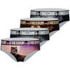 Boxers Freegun Lot de 4 culottes Femme Wild Animals Noir