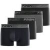 Boxers Freegun Lot de 4 boxers homme en coton Dynamic Jim Gris