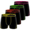 Boxers Freegun Lot de 4 boxers gar&ccedil;on Dynamic Soft Touch avec surpiq&ucirc;res Mark Vert