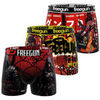 Boxers Freegun Lot de 3 boxers enfant Manga Comics Rouge