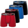 Boxers Freegun Lot de 4 boxers gar&ccedil;on en coton Dynamic Tom Rouge Grenoble