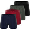 Boxers Pierre Cardin Lot de 4 boxers homme en microfibre Antonio Rouge