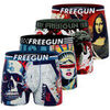 Boxers Freegun Lot de 4 boxers homme Pop Art Style Rouge