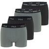 Boxers Fila Lot de 4 boxers homme en coton FU5335 et FU5337 Kaki