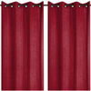 Rideaux, stores Stof Un panneau de rideau isolant &agrave; œillets rouge 260 x 140 cm Rouge 140x260 cm. . Maison & D&eacute;co > Rideaux, stores.