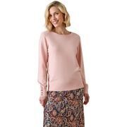 Pull Daxon by - Pull boutons-bijoux aux manches