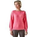 Pull Daxon by - Pull encolure bateau torsad&eacute; Rose