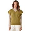 Pull Daxon by - Pull sans manches c&ocirc;tes anglaises Vert