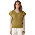 Pull Daxon by - Pull sans manches c&ocirc;tes anglaises Vert