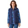 Pull Daxon by - Blouson sans manches moutonn&eacute;e d&eacute;tente Bleu