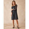 Robe courte Daxon by - Robe dentelle manches longues