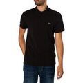 Polos sur Grenoble : Polo Lacoste Polo coupe classique en coton m&eacute;lang&eacute; Noir