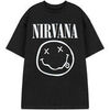 T-shirt Nirvana Logo T-shirt &agrave; manches courtes Noir
