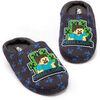 Chaussons enfant Minecraft Creeper Zombie Sequin Applique Chaussons mocassins &agrave; enfiler Bleu
