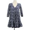 Robe courte S&eacute;zane Robe en coton bleue Bleu