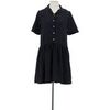 Robe courte S&eacute;zane Robe en soie noire Noir