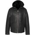 Vestes sur Grenoble : Veste Schott Bombardier en cuir homme Ref 67422 Noir