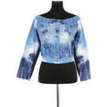 Gilet Roberto Cavalli Gilet en coton bleu Gilets sur Grenoble : Gilet Roberto Cavalli Gilet en coton bleu