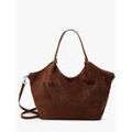 Sac a main Milano sac port&eacute; &eacute;paule Velvet caviar cuir VELVET CAVIAR 45F-VC241110 Marron Grenoble