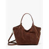 Sac &agrave; main Milano sac port&eacute; &eacute;paule Velvet caviar cuir VELVET CAVIAR 45F-VC241111 Marron
