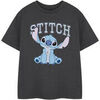 T-shirt enfant Disney Lilo Stitch College T-shirt &agrave; manches courtes Gris