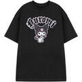 Tee-shirts sur Grenoble : T-shirt Hello Kitty Kuromi Cheeky T-shirt &agrave; manches courtes Noir