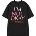T-shirt My Chemical Romance I'm Not Okay T-shirt &agrave; manches courtes Noir Grenoble